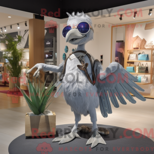 Sølv Archaeopteryx maskot...