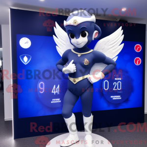 Navy Cupid-maskotdraktfigur...