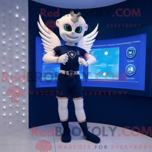 Navy Cupido-mascottekostuum...