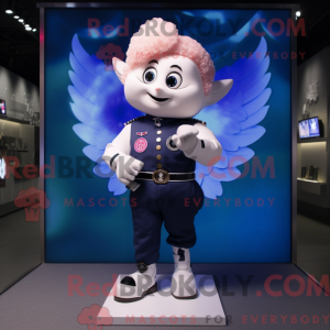 Navy Cupido-mascottekostuum...