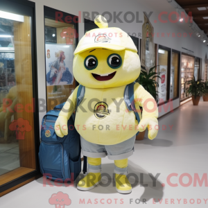 Postava maskota krémového...