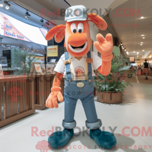 Peach Lobster Bisque mascot...