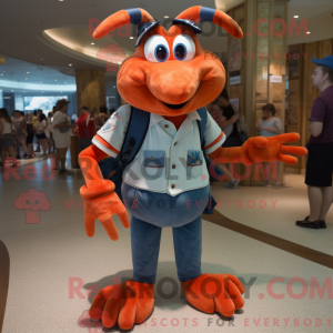 Peach Lobster Bisque mascot...
