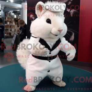 Mascotte d écureuil blanc...