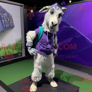 Lavendel ged maskot kostume...