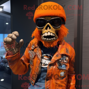 Orange Zombie mascot...