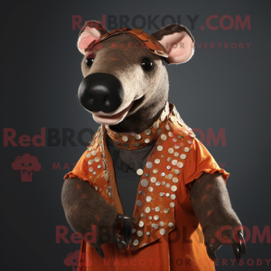Rosttapir-Maskottchenkostüm...