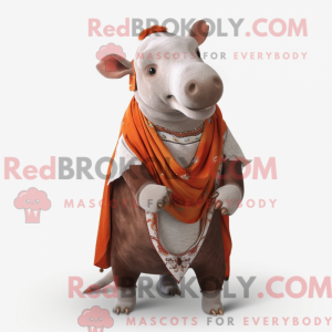 Rust Tapir mascot costume...