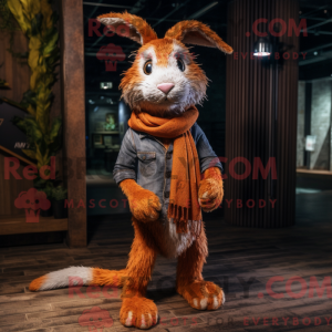 Rust Wild Rabbit maskot...