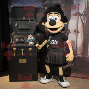 Black Treasure Chest mascot...
