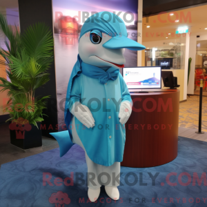 Disfraz de mascota Sky Blue...