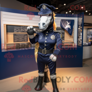 Navy Mare maskot kostume...
