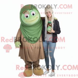 Maskotdraktfigura Tan Green...
