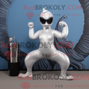 Maskottchenkostüm Silber...
