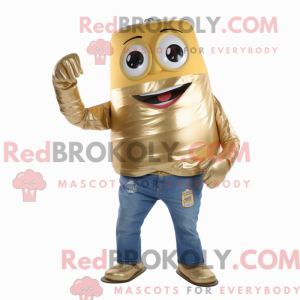 Gold Soda Can maskot...