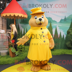 Yellow Beaver mascot...