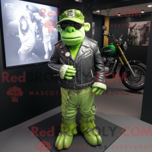 Lime Green Chief mascot...