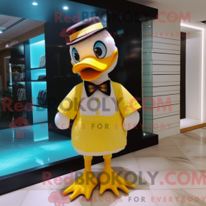 Yellow Muscovy Duck mascot...