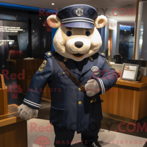 Navy Sow mascottekostuum...