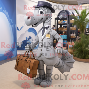 Disfraz de mascota Grey Sea...