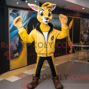 Yellow Gazelle mascot...