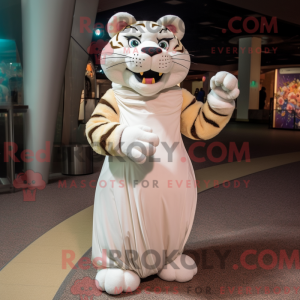 Creme Tiger maskot kostume...
