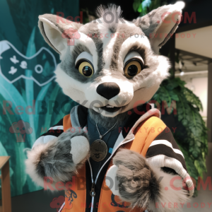 Civet-maskotdraktfigur...