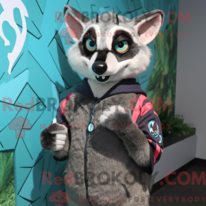 Fantasia de mascote de civeta com moletom e pulseiras - Mascotes civeta - REBROKO_287157 - RedBrokoly.com