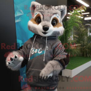 Fantasia de mascote de civeta com moletom e pulseiras - Mascotes civeta - REBROKO_287158 - RedBrokoly.com