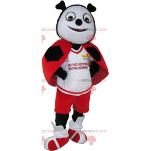 Ladybug mascot in soccer gear - Redbrokoly.com