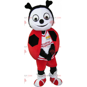 Ladybug mascot in soccer gear - Redbrokoly.com