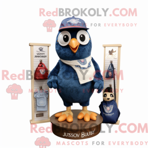 Navy Quail maskotdraktfigur...