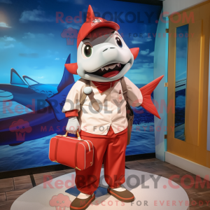 Red Swordfish mascot...