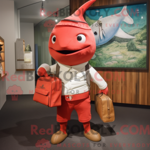 Red Swordfish mascot...