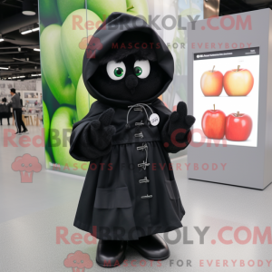 Zwart Apple-mascottekostuum...
