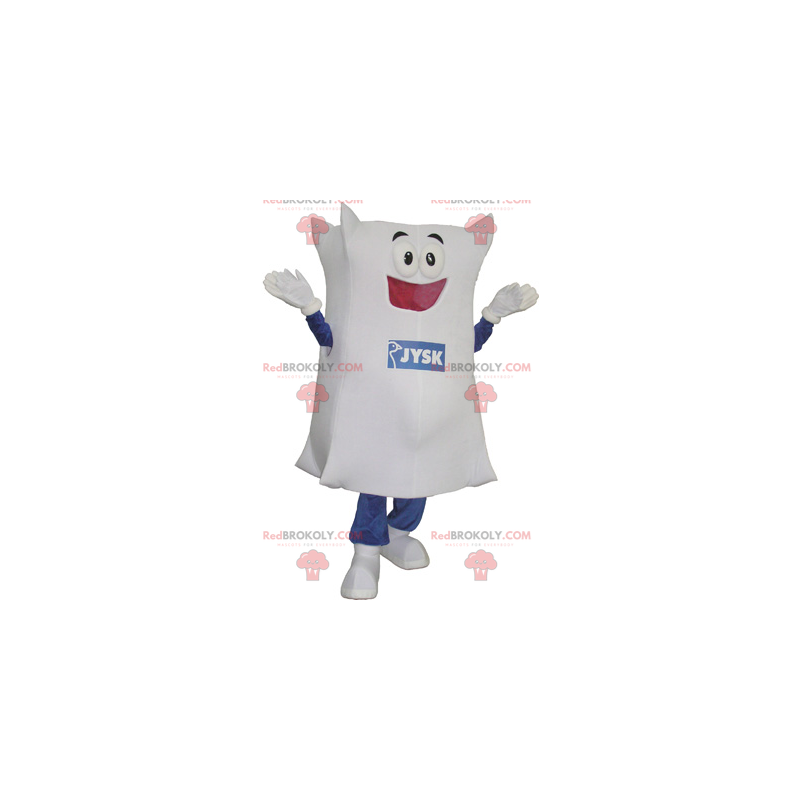 Hvit pute maskot - Redbrokoly.com