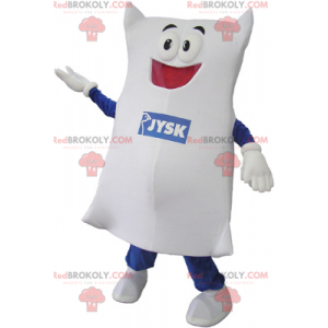 Hvit pute maskot - Redbrokoly.com