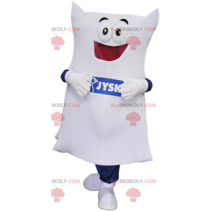 White cushion mascot - Redbrokoly.com