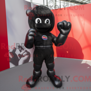Black Boxing Glove mascot...