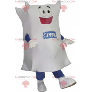 White cushion mascot - Redbrokoly.com