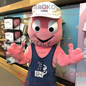 Pink Shrimp Scampi mascot...