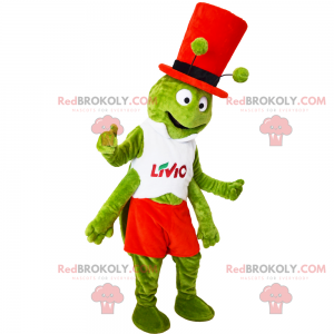 Mascota de niño pequeño sonriendo con una gorra - Redbrokoly.com