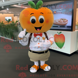 Peach Heart-mascottekostuum...