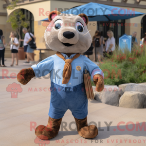 Brown Seal mascottekostuum...