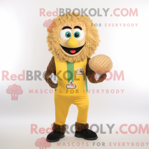 Guld Falafel maskot kostume...