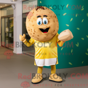 Guld Falafel maskot kostume...