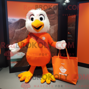 Orange Eagle Maskottchen...