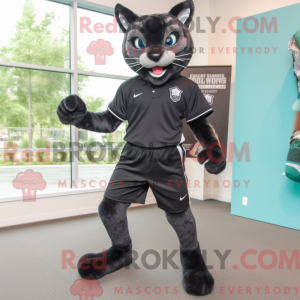 Black Bobcat mascot costume...