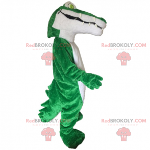 Mascotte de crocodile avec des yeux verts - Redbrokoly.com