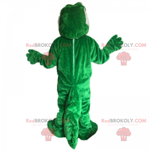 Mascote crocodilo com olhos verdes - Redbrokoly.com